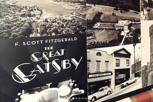 black and white images from The Great Gatsby novel