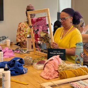 Fund for Teachers Fellow engaged in a craft workshop at Savannah College of Art & Design